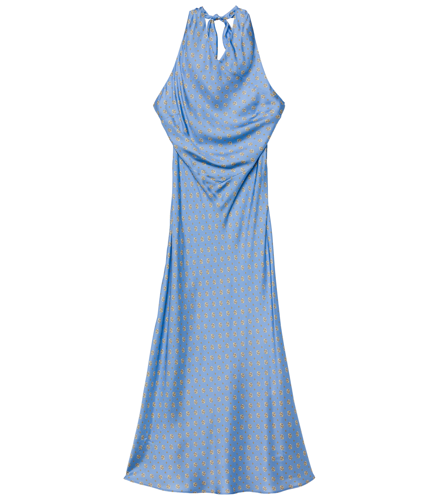 NOEMIE DRESS -- PERIWINKLE CADIZ FOULARD