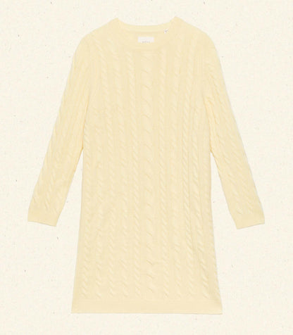 ALICE CASHMERE DRESS -- BUTTERCUP