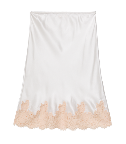 ELOWETTE SKIRT -- SALT AND PEACH LACE