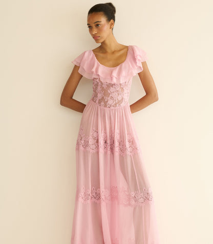 JOYELLE DRESS -- PINK HYDRANGEA