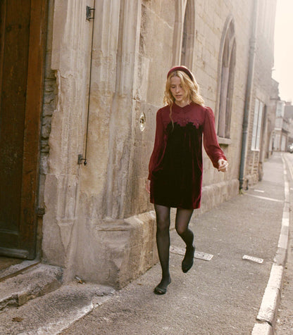 MADELYNNE DRESS -- VINO ROSSO