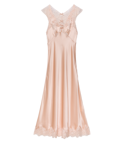 MARCELLE DRESS -- PEACH SORBET